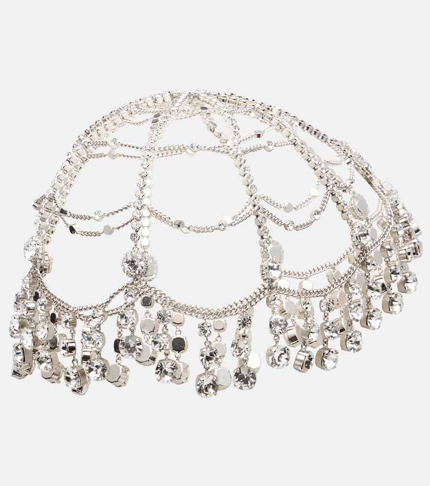 Rabanne Crystal-embellished Headband In Silver