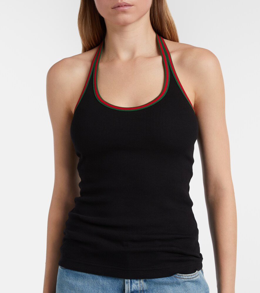  Gucci Gucci Top Web Stripe Aus Jersey 