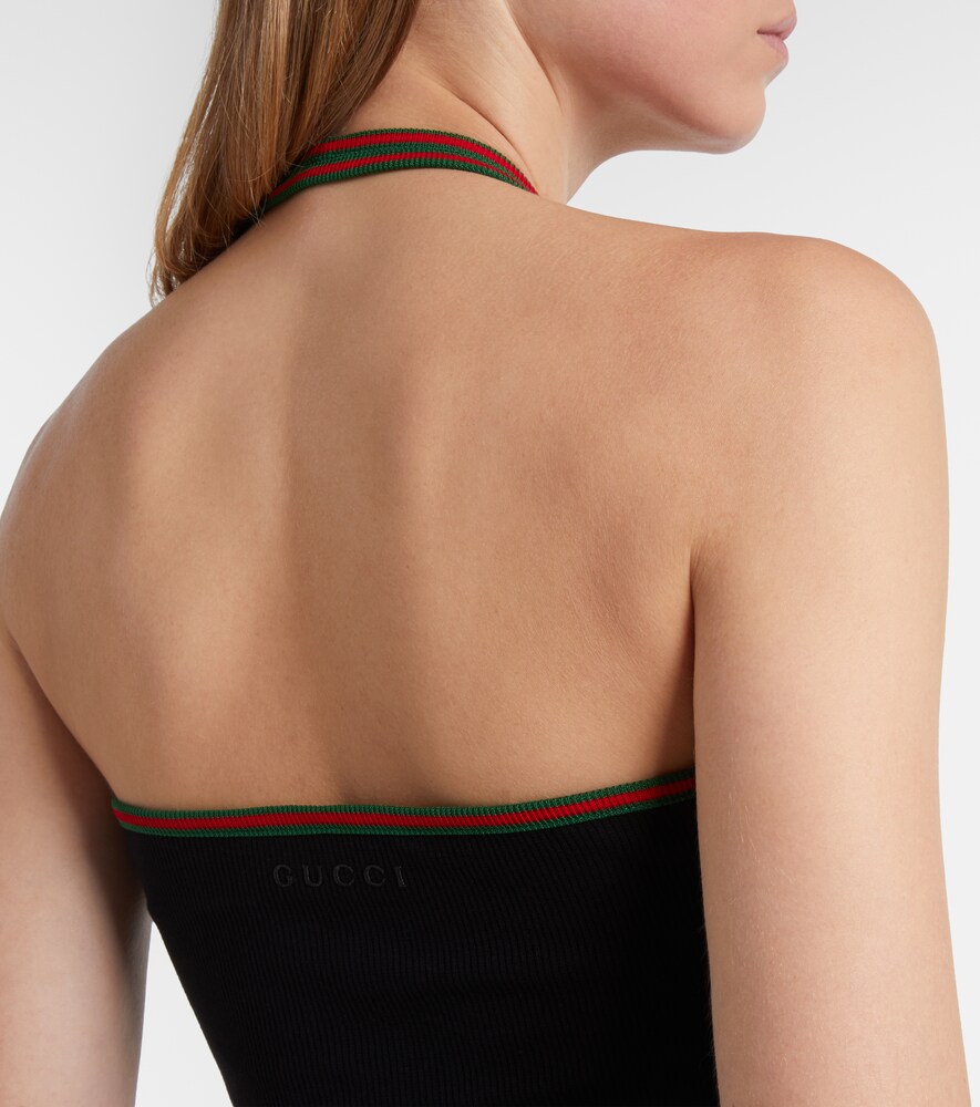  Gucci Gucci Top Web Stripe Aus Jersey 
