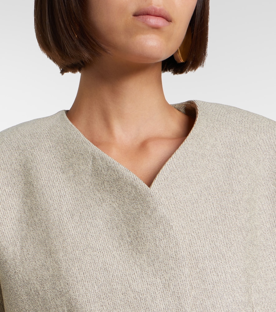  Jacquemus Jacquemus Ovalo Cotton And Linen Jacket 