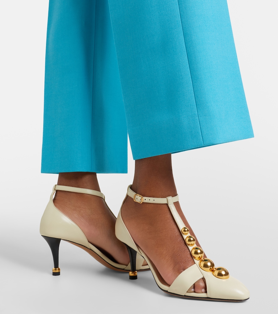 Chloé Cleia embellished leather pumps
