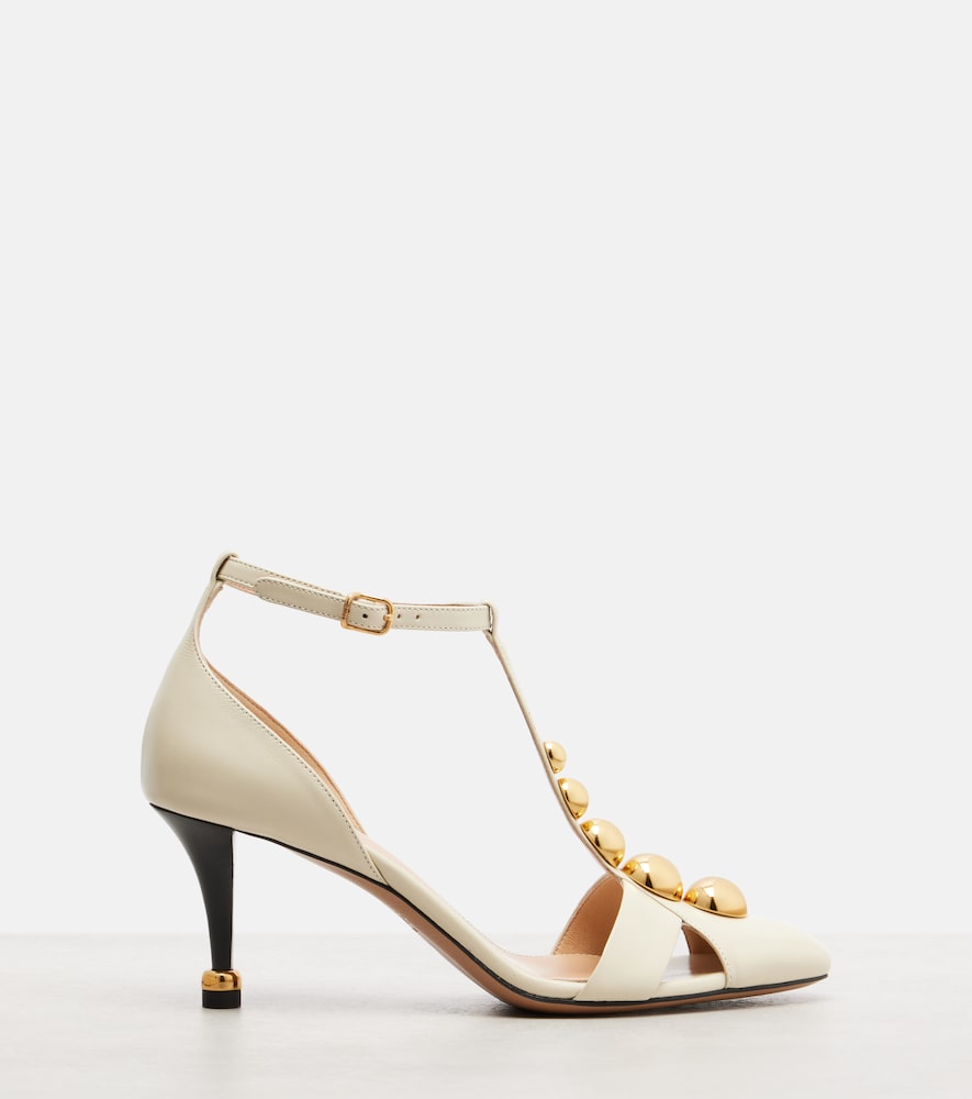  Chloe Chloé Pumps Cleia In Pelle Con Decorazioni 
