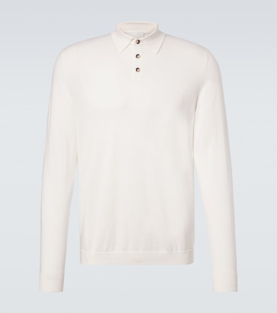 Allude Virgin Wool Polo Sweater