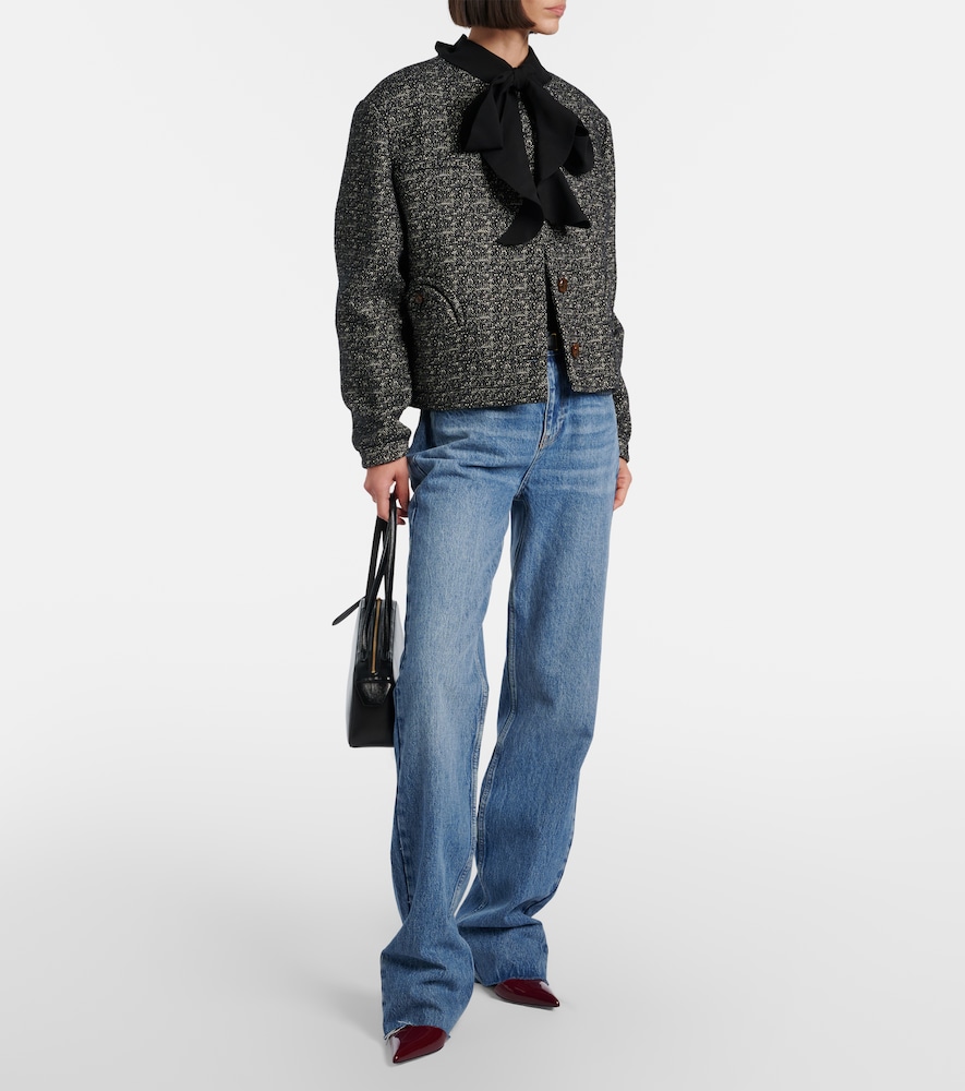 Blazé Milano Antalya mélange cotton-blend jacket