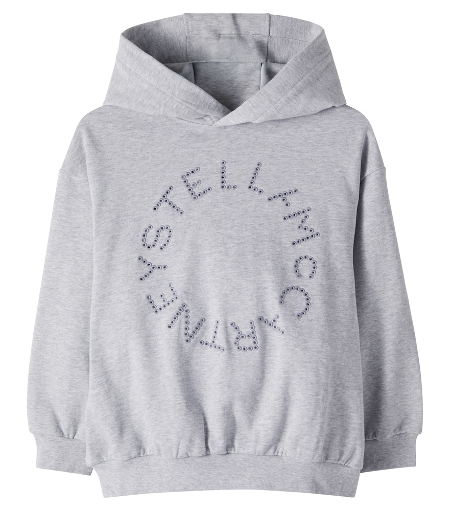 Stella McCartney Kids Logo embroidered cotton hoodie　ステラ マッカートニー キッズ ロゴ刺繍入りコットン パーカー Stella