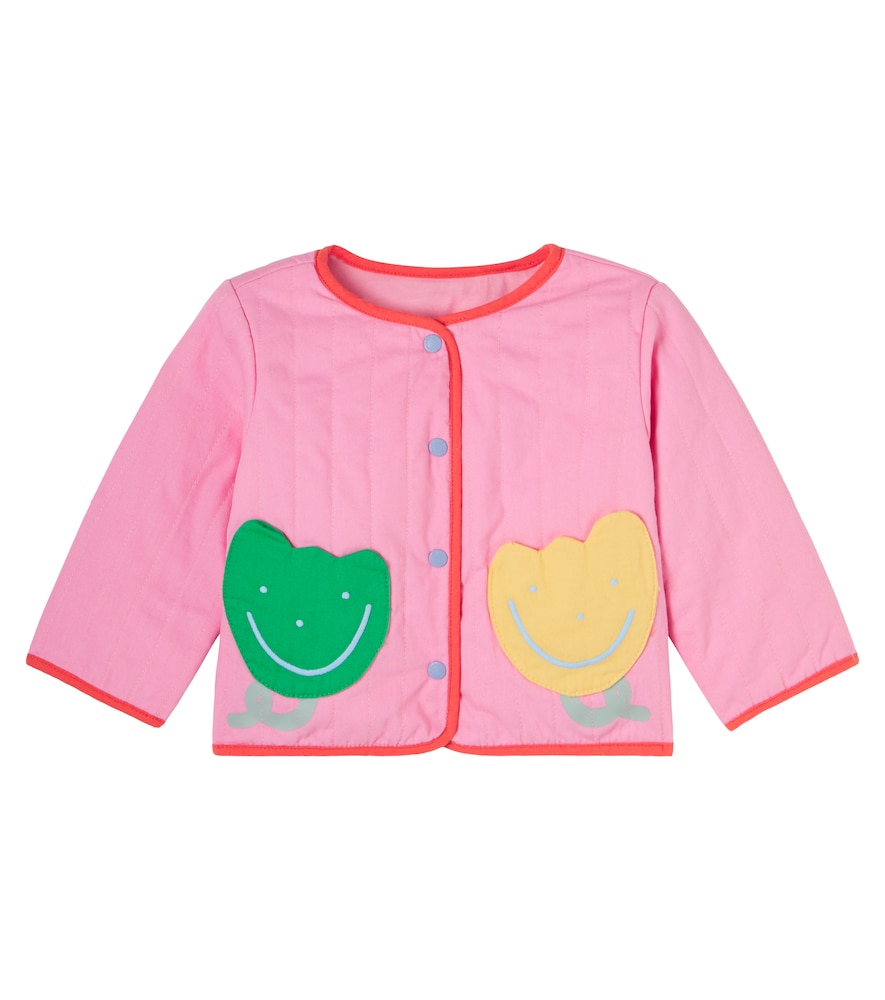 Stella Mccartney Kids Pink Baby Embroidered Quilted Jacket M Size 36 - Mytheresa
