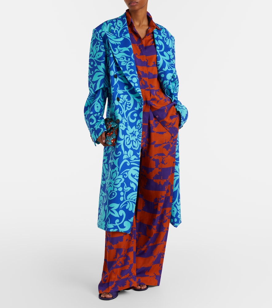 Dries Van Noten Rosea printed coat