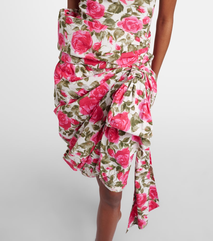  Chloe Chloe Floral Bow-detail Cotton Miniskirt 