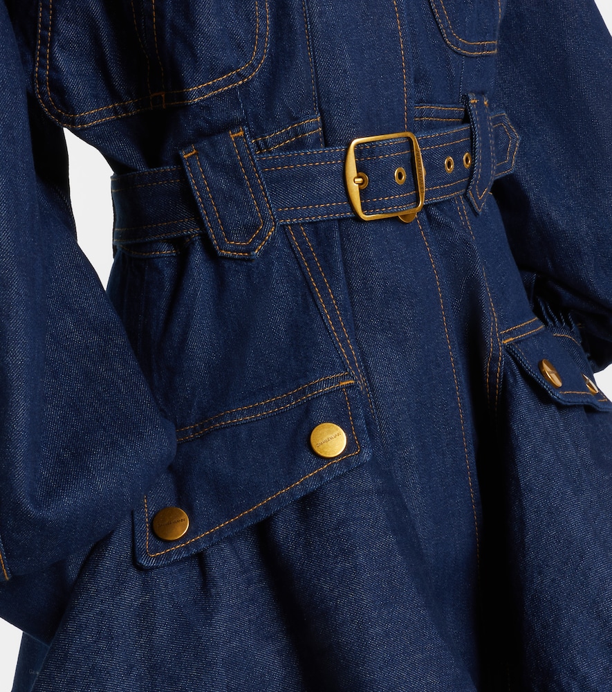  Zimmermann Zimmermann Luna Belted Denim Minidress 