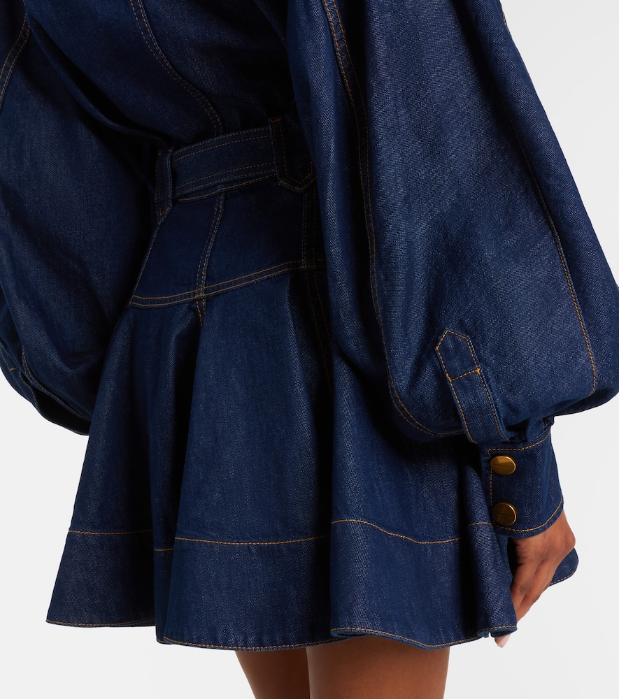  Zimmermann Zimmermann Luna Belted Denim Minidress 