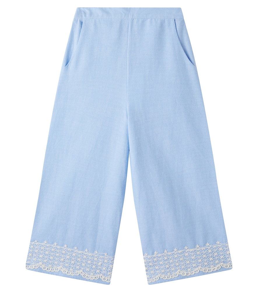 Louise Misha Florelia Embroidered Cotton Pants