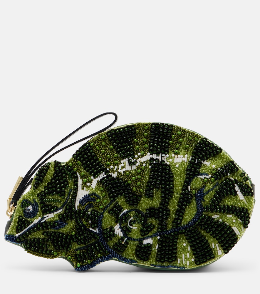 AlÃ©mais Clutch Chameleon Small con perline