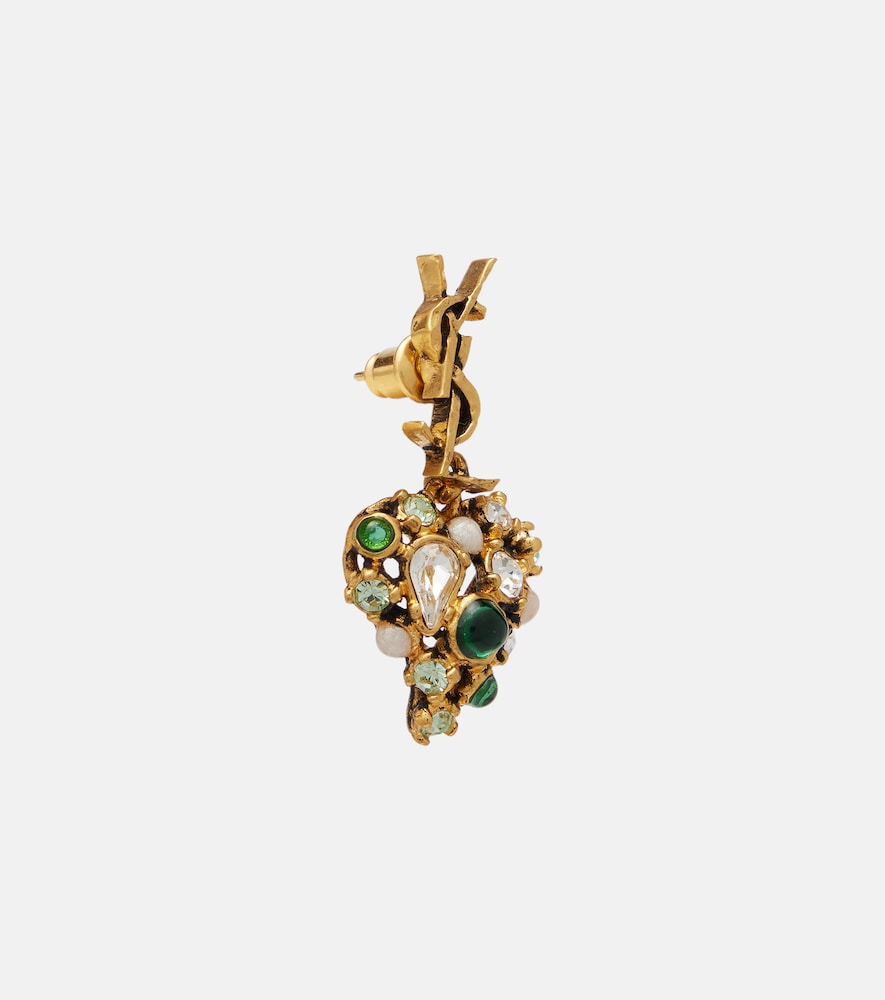  Saint Laurent Saint Laurent Ohrringe Cassandre Mit Kristallen 