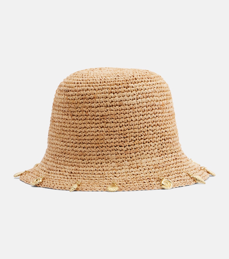 Oseree Oséree Embellished raffia bucket hat | Thumbnail 5