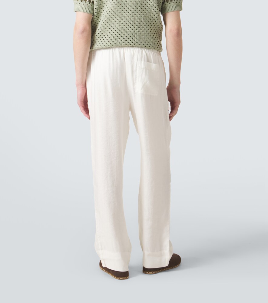  Frescobol Carioca Frescobol Carioca Luan Linen-blend Straight Pants 