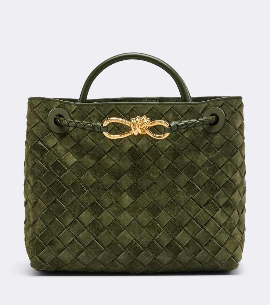 Henkeltasche Andiamo Small aus Veloursleder