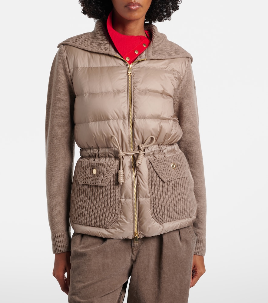 Moncler Down-paneled wool and cashmere cardigan | Thumbnail 5