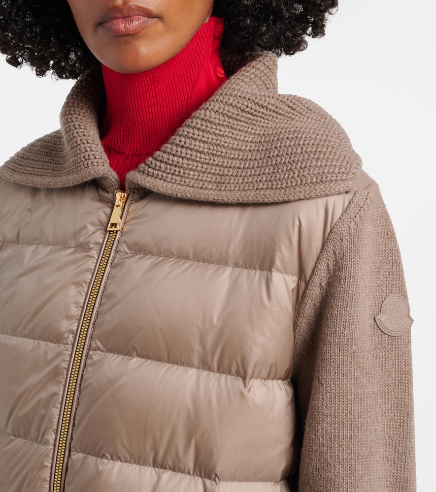 Moncler Down-paneled wool and cashmere cardigan | Thumbnail 4