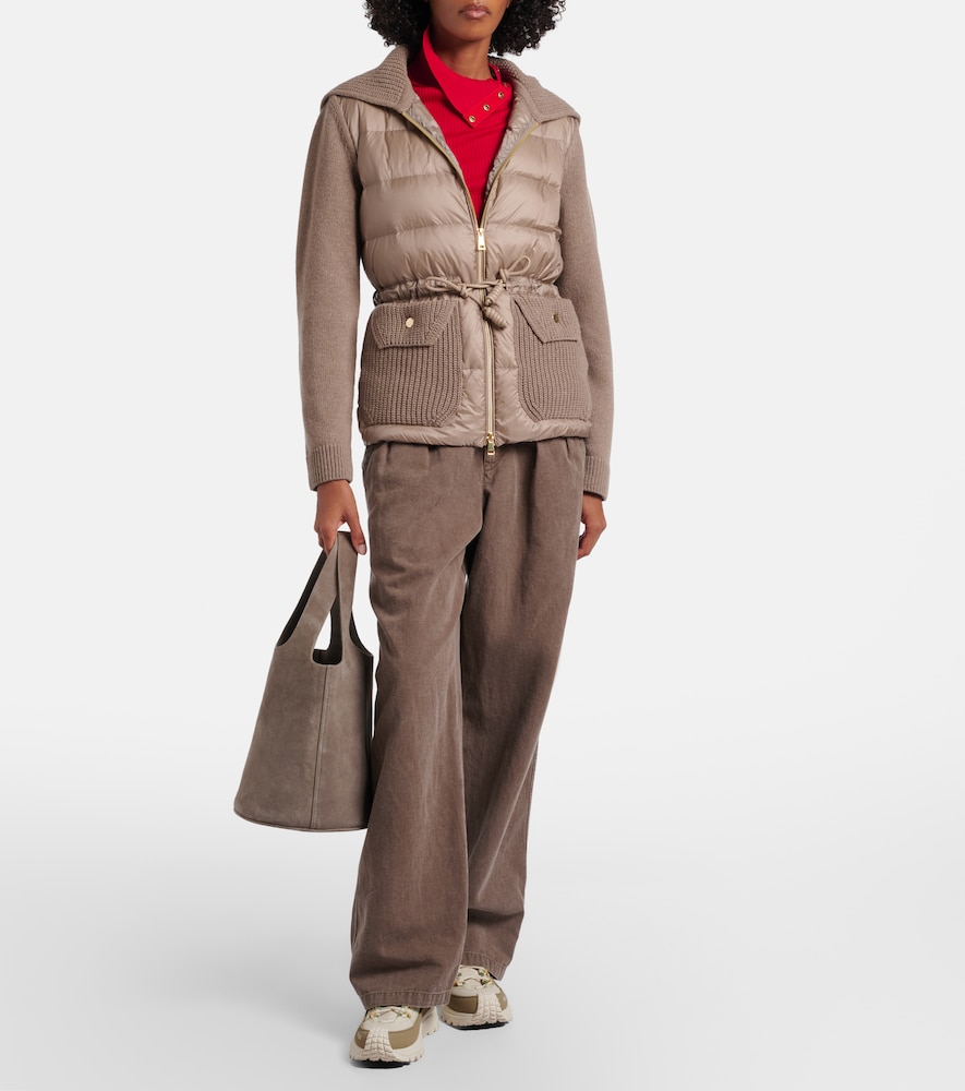 Moncler Down-paneled wool and cashmere cardigan | Thumbnail 7