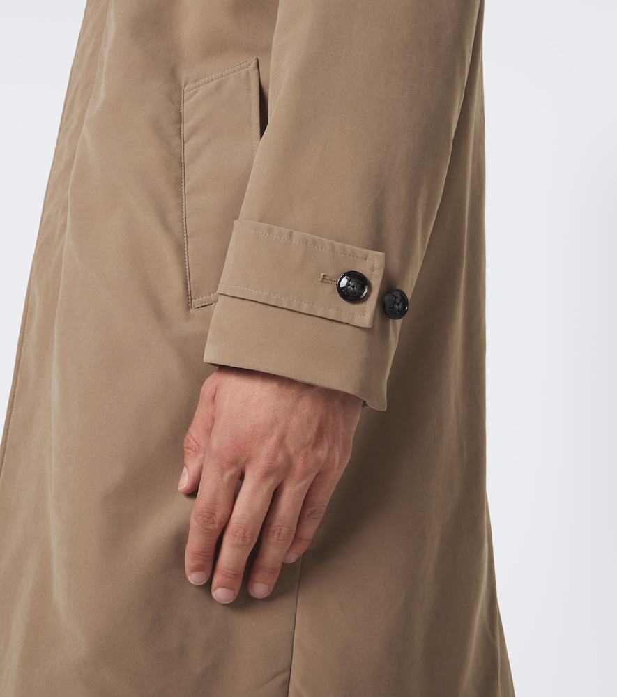 Kiton Technical Trench Coat In Beige