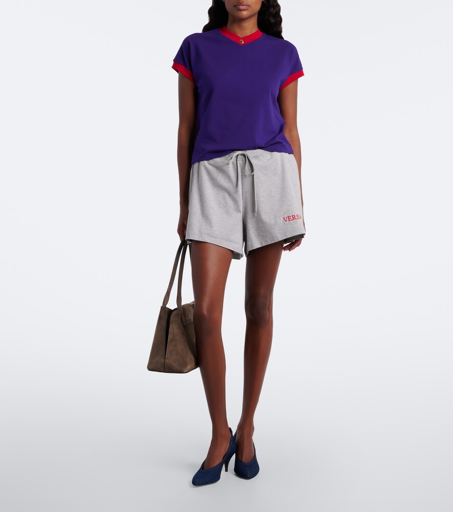 Medusa Cotton-Blend Jersey T-Shirt
