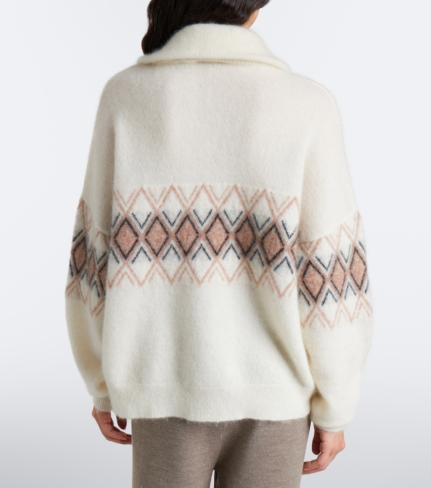 Mireva Mohair-Blend Half-Zip Sweater