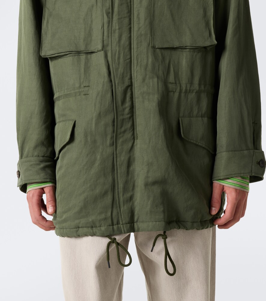 And Linen Field Jacket