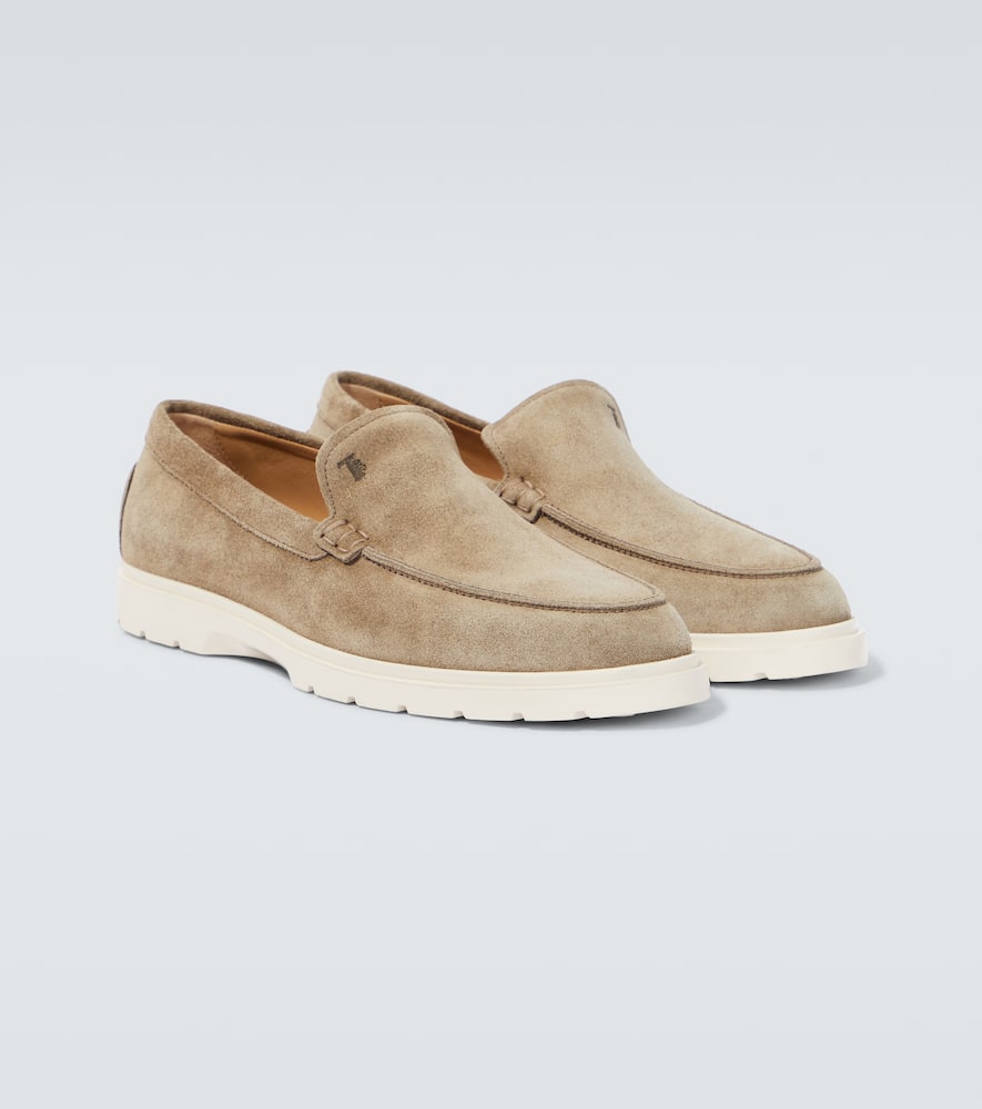 Tod's Slip-on Suede Loafers In Torba