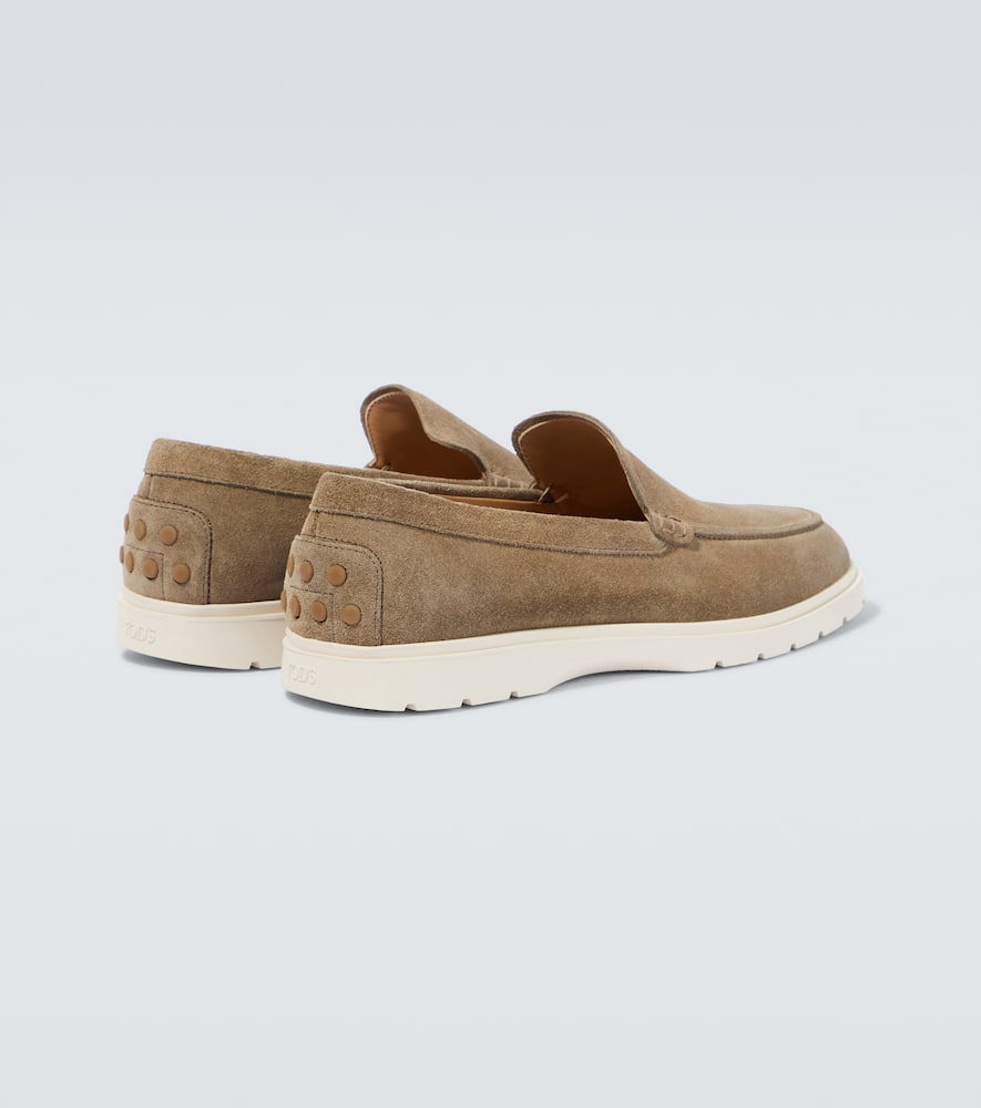 Tod's Slip-on Suede Loafers In Torba
