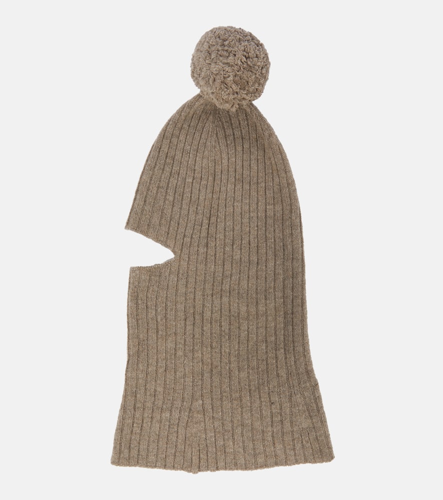 Khaite Cashmere ribbed-knit balaclava