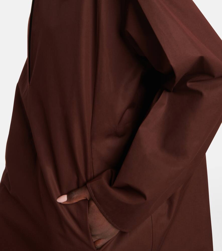 Jil Sander Minikleid Aus Baumwolle In Chesnut Brown