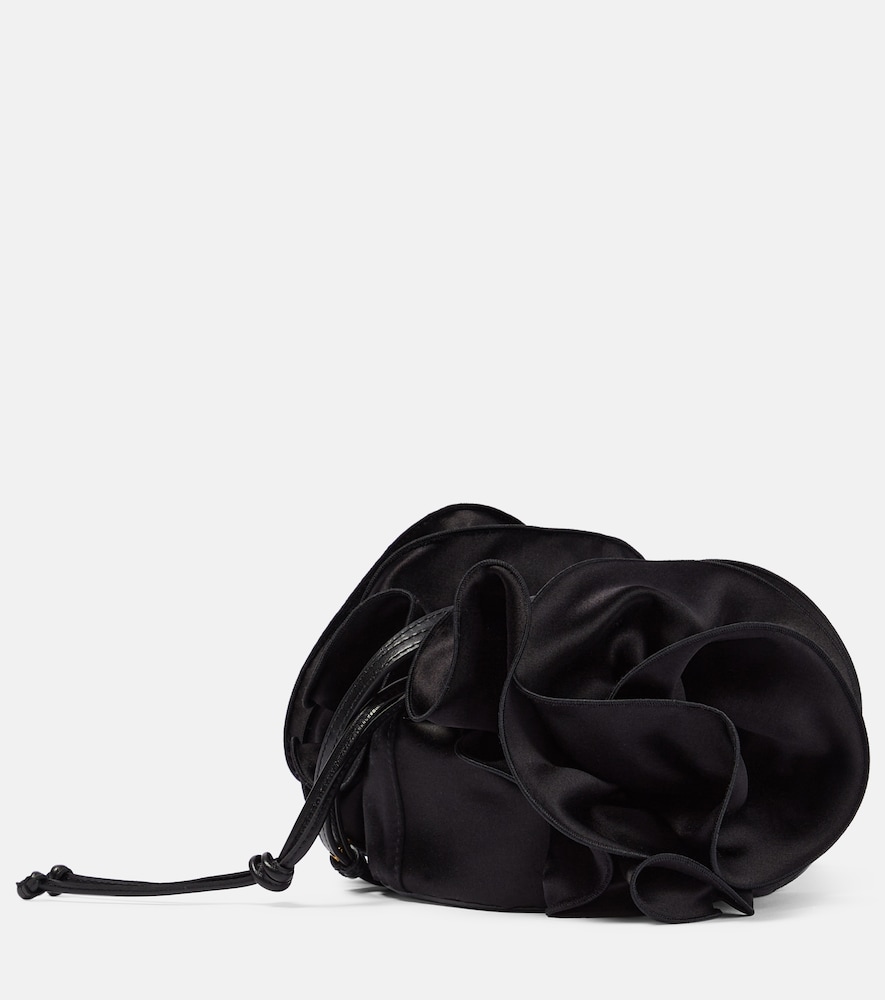  Magda Butrym Magda Butrym Ruched Satin Shoulder Bag 