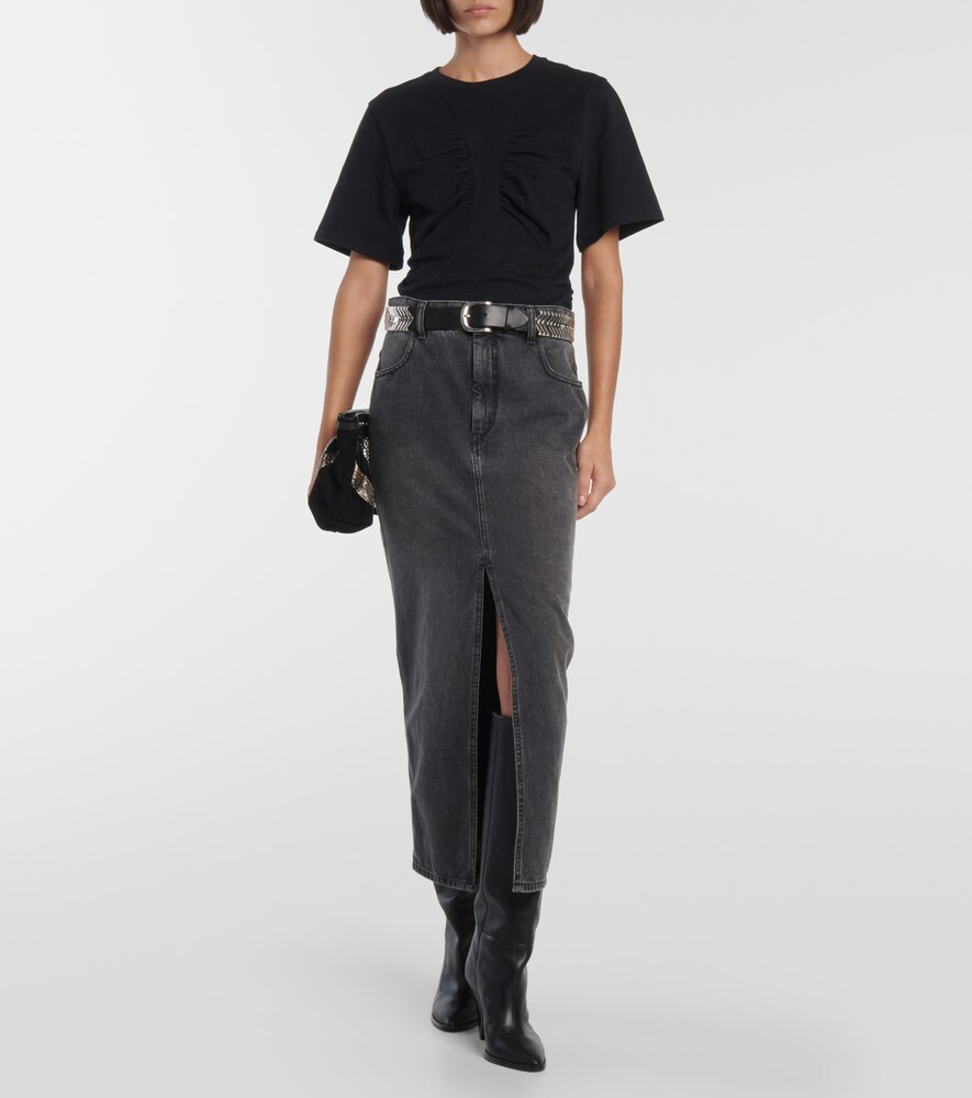  Isabel Marant Isabel Marant Camiseta Zeren De Algodón Drapeada 