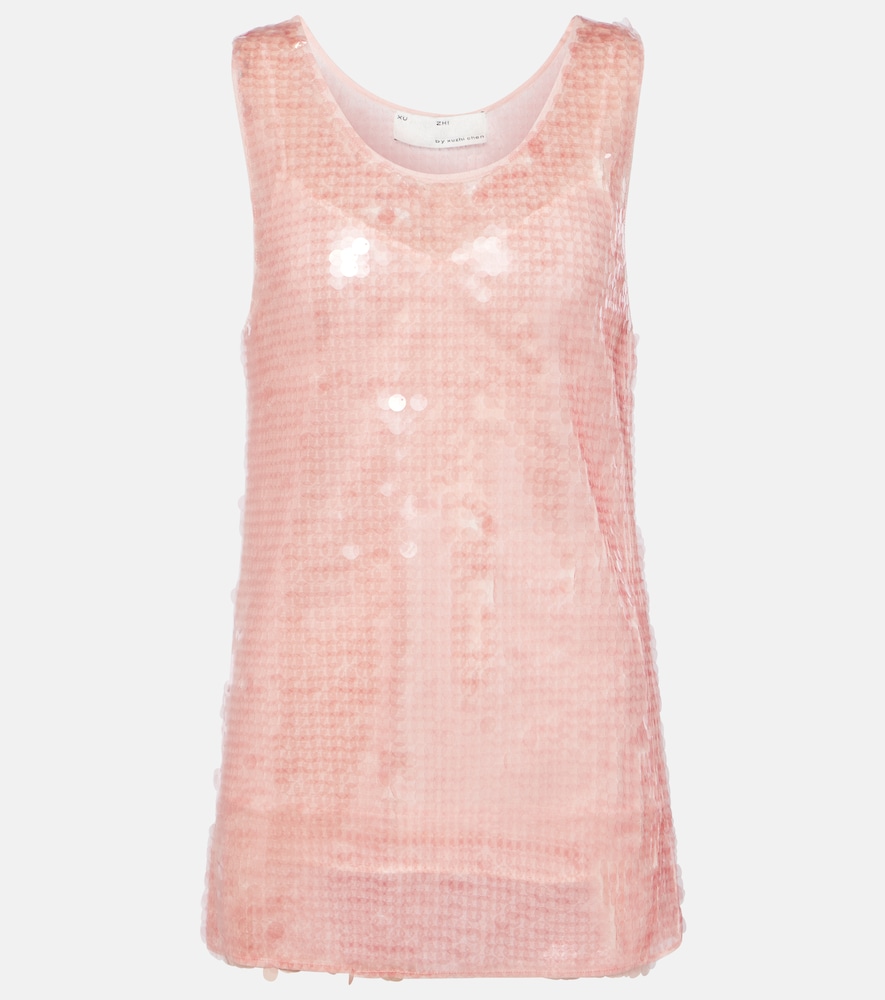 Xu Zhi Sequined tank top