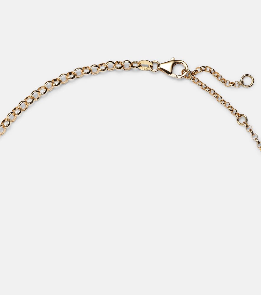 Foundrae Internal Compass New Beginnings 18kt Gold Pendant Necklace With Diamonds In Gold