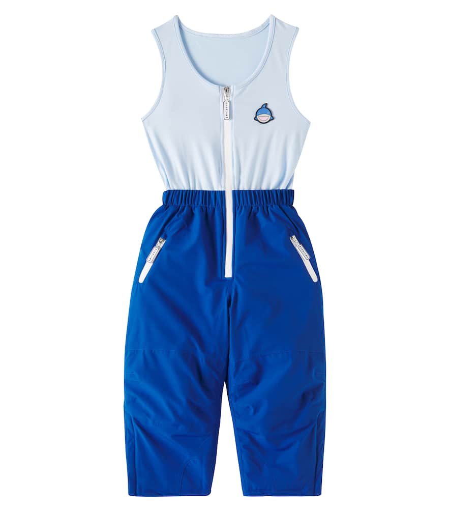 Roarsome Patch-detail Snowsuit In Blue