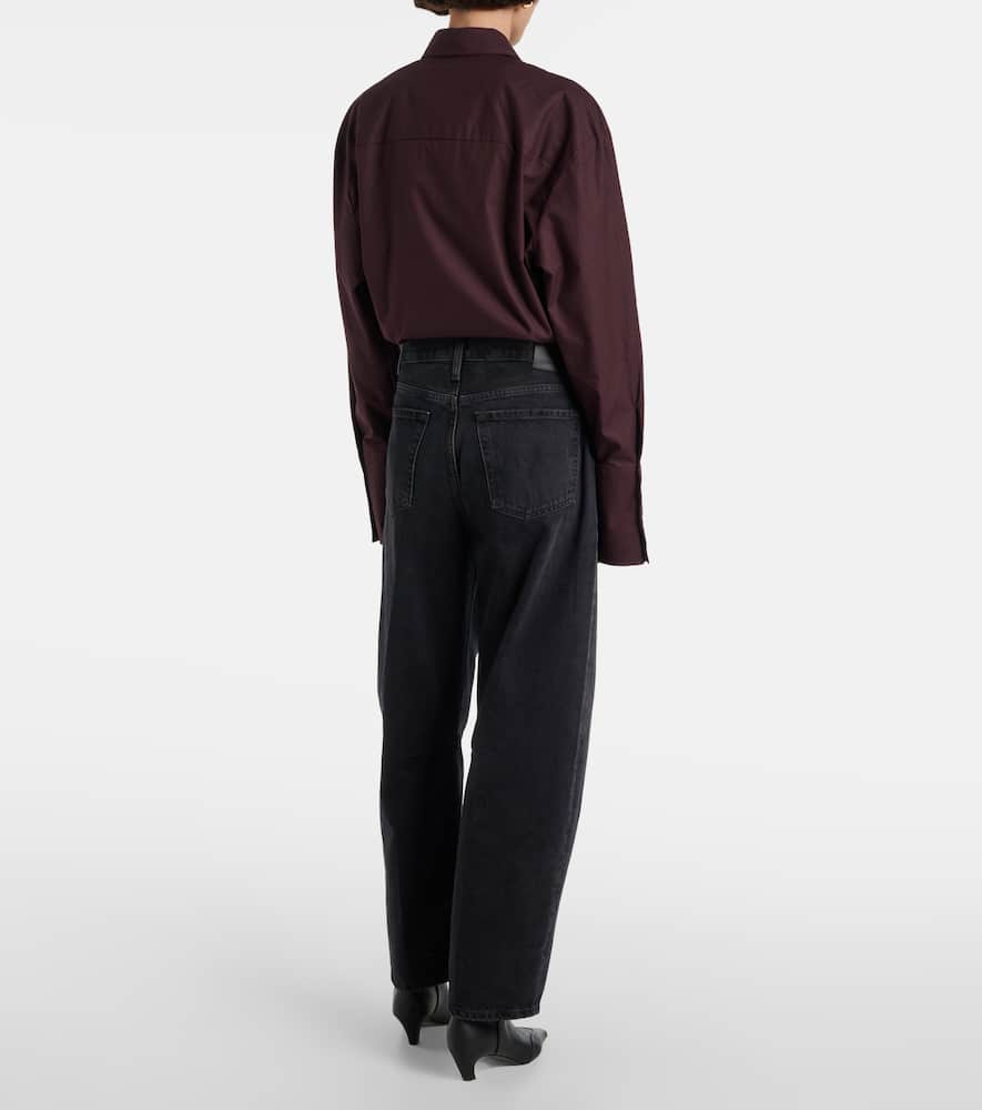 Citizen Of Humanity High-rise Wide-leg Jeans Belt Loops In Grey