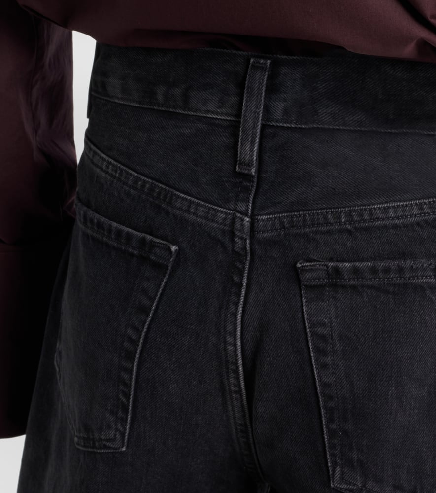 Citizen Of Humanity High-rise Wide-leg Jeans Belt Loops In Grey