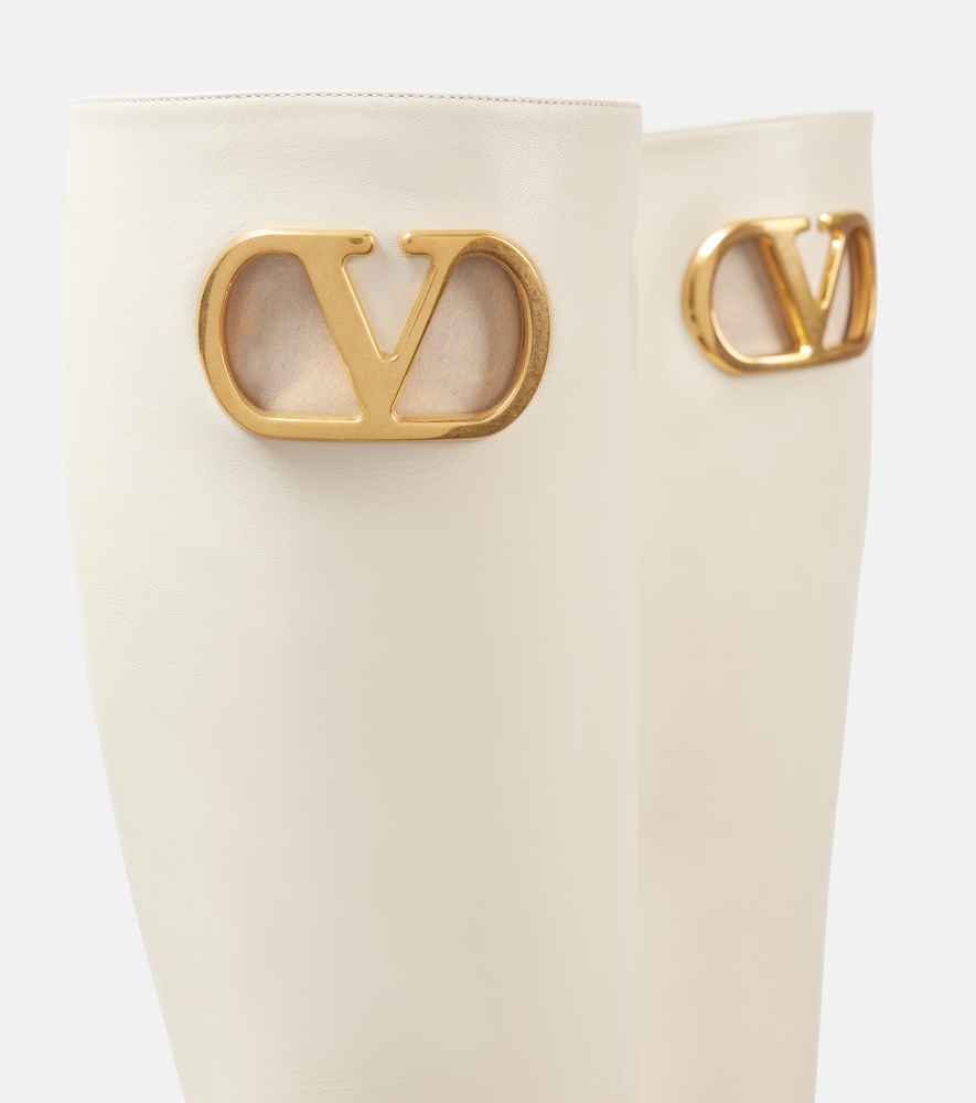 VALENTINO GARAVANI VLOGO SIGNATURE LEATHER BOOTS