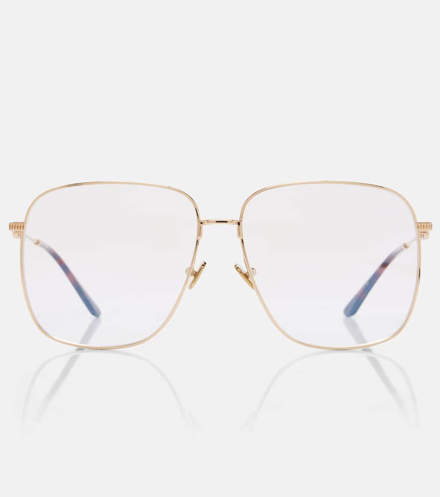 VLogo square glasses