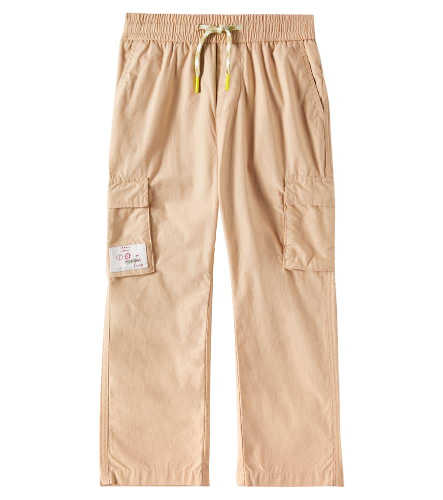 Scotch & Soda Cotton Cargo Pants In Beige