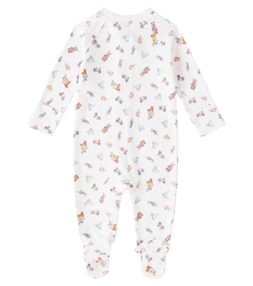 Polo Ralph Lauren Baby Onesie, Blanket, Teddy Bear, And 2 Bodysuits Set In Weiss