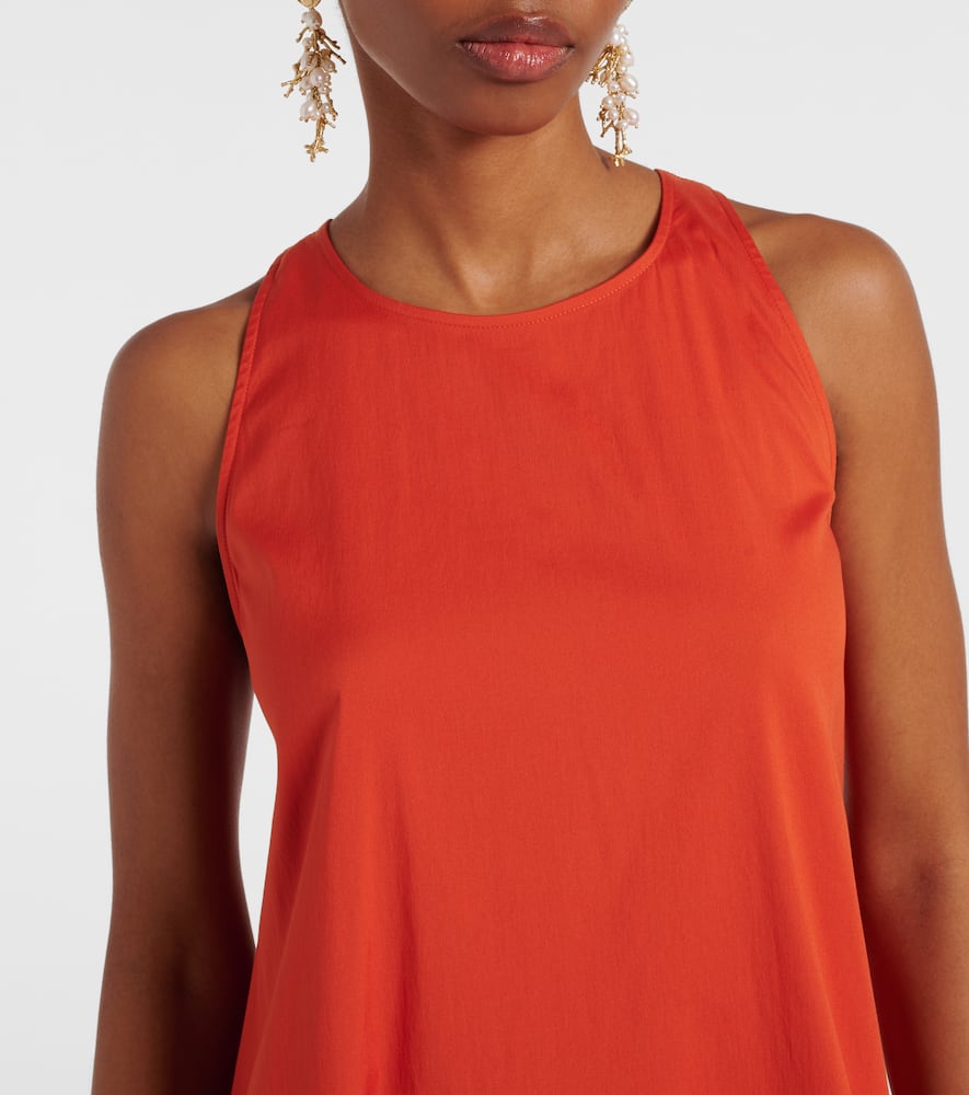 MAX MARA ROMEA COTTON-BLEND POPLIN MAXI DRESS