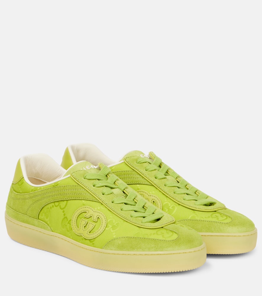 G75 suede-trimmed sneakers
