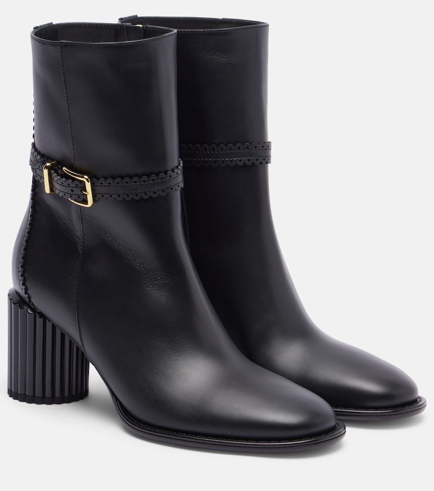 Zimmermann Eddie 70 Leather Ankle Boots In Multi