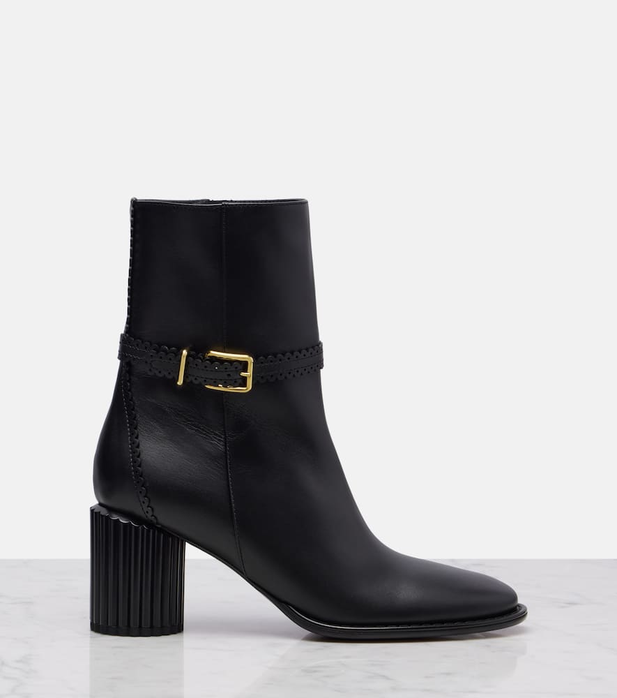 Zimmermann Eddie 70 Leather Ankle Boots In Multi
