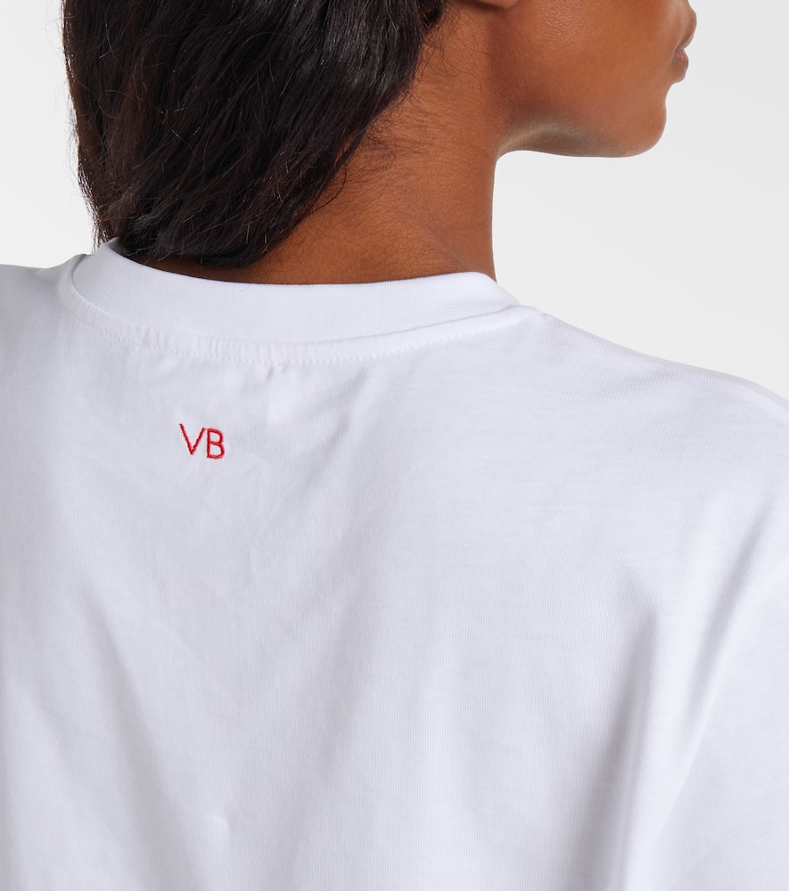 Victoria Beckham Slogan Cotton Jersey T-shirt In White