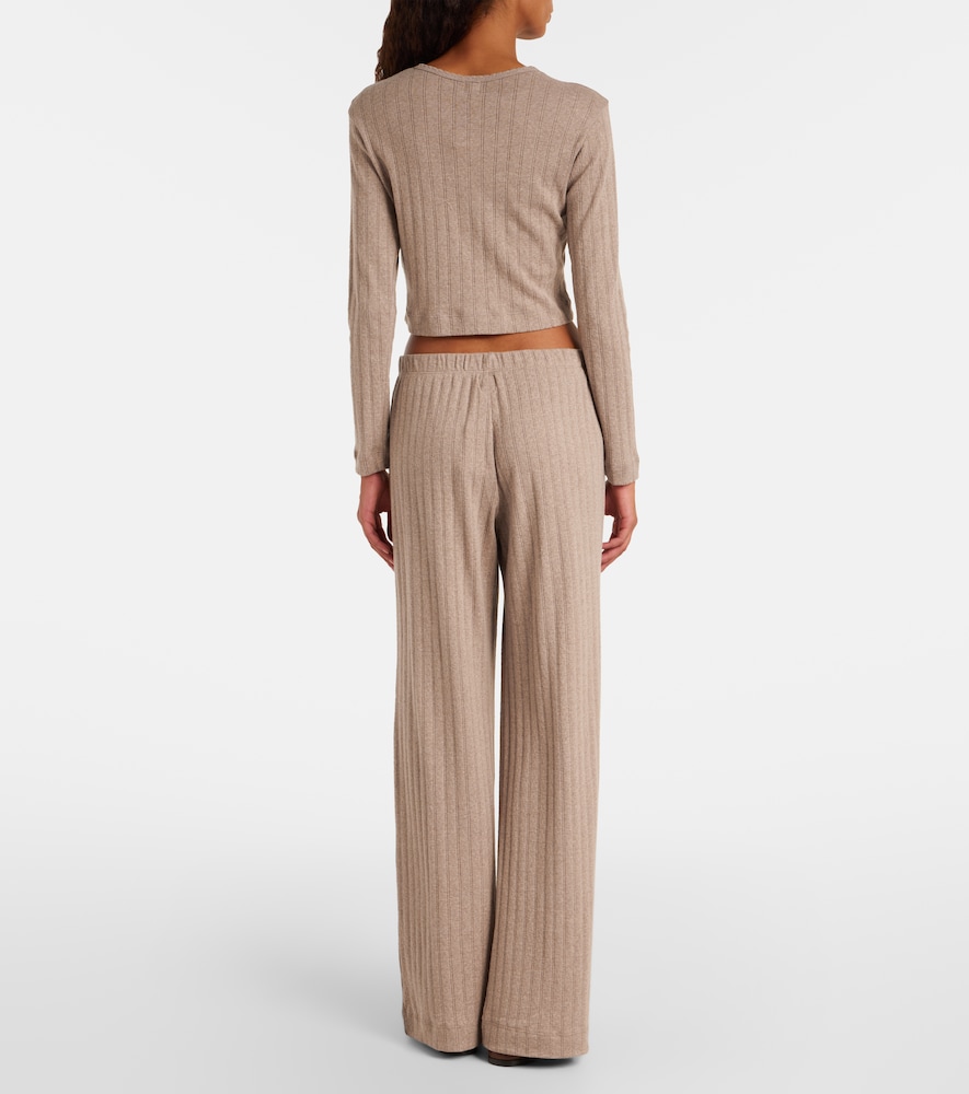  Leset Leset Pantalones Anchos De Algodón 