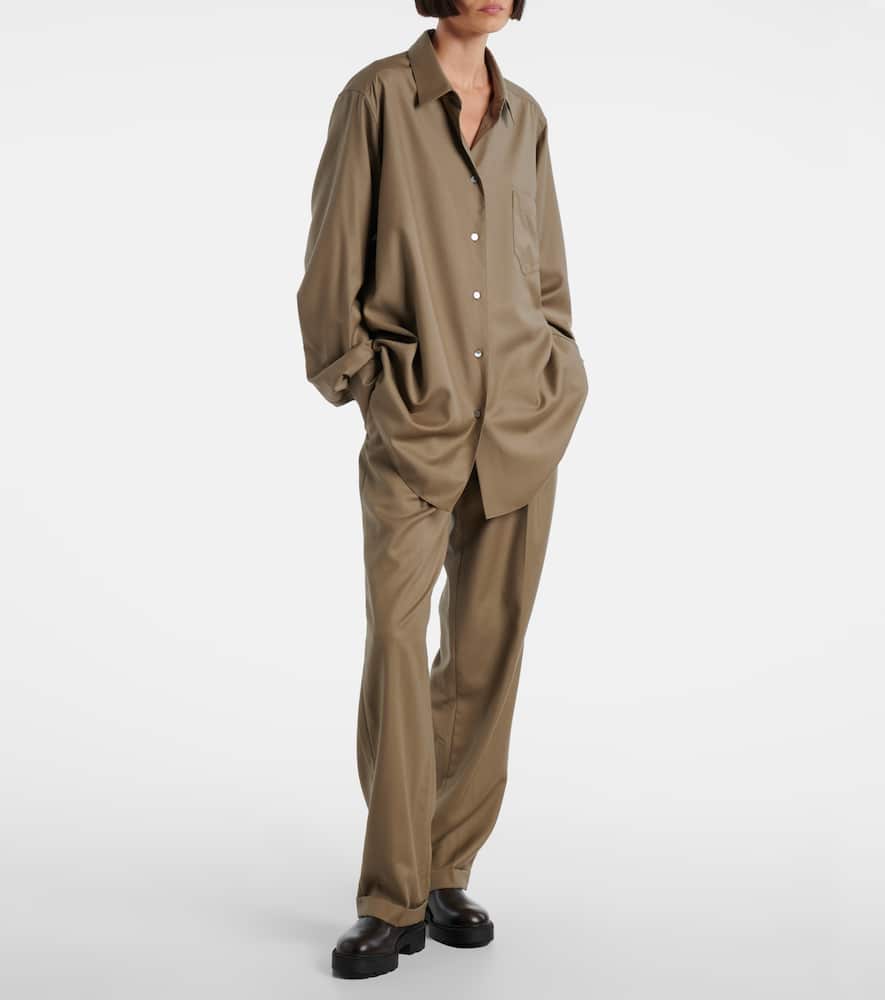 The Row Nobilis Fast Leather Ankle Boots In Brown