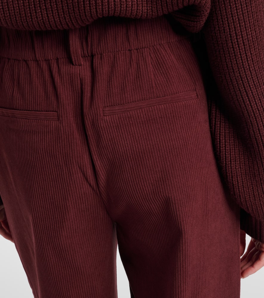 Varley Floris Wide-leg Corduroy Trousers In Brown